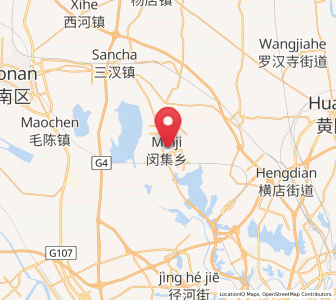 Map of Minji, Hubei