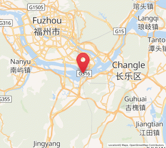 Map of Minjiang, Fujian