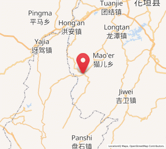 Map of Minle, Hunan