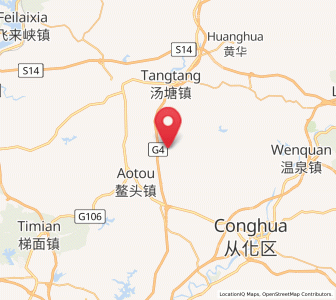 Map of Minle, Guangdong