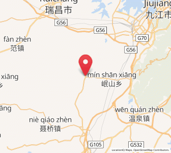Map of Minshan, Jiangxi