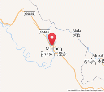 Map of Mintang, Qinghai