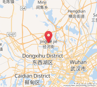 Map of Mintian, Hubei
