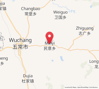 Map of Minyi, Heilongjiang