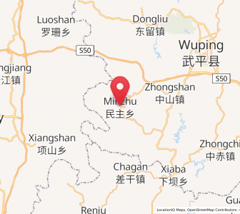 Map of Minzhu, Fujian
