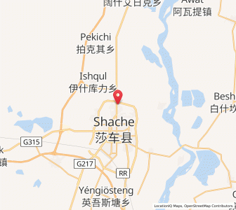 Map of Mixia, Xinjiang