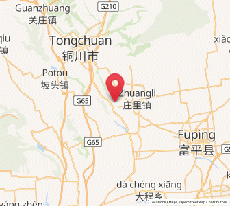 Map of Mizi, Shaanxi