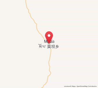Map of Moba, Qinghai