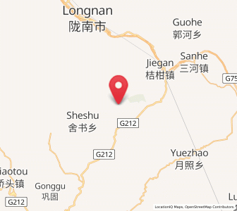 Map of Moba, Gansu