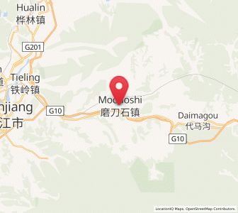 Map of Modaoshi, Heilongjiang