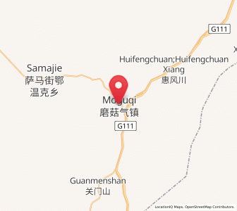 Map of Moguqi, Inner Mongolia