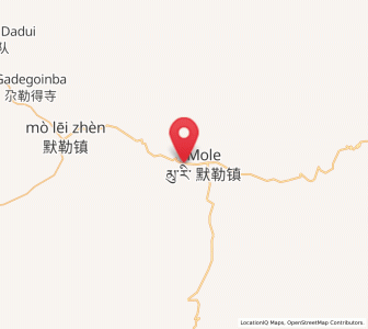Map of Mole, Qinghai