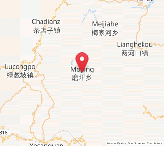 Map of Moping, Hubei