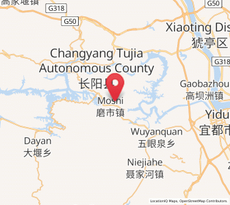 Map of Moshi, Hubei