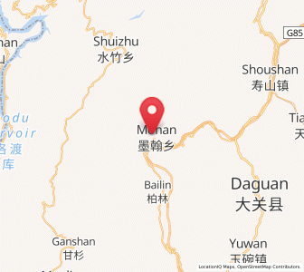 Map of Moshiyi, Yunnan