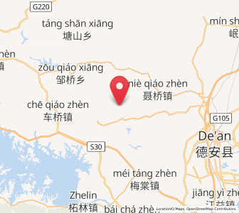 Map of Moxi, Jiangxi