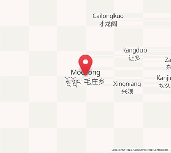 Map of Mozhong, Qinghai