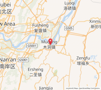 Map of Mudong, Chongqing
