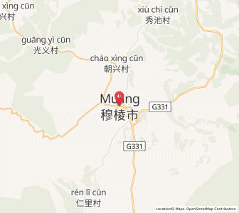 Map of Muling, Heilongjiang