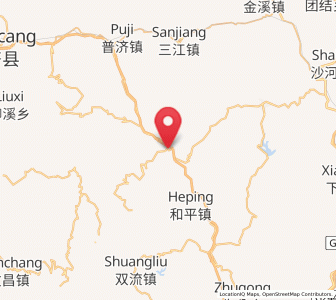 Map of Mumen, Sichuan