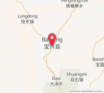 Map of Muping, Sichuan