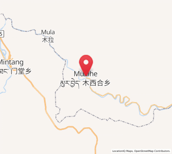 Map of Muxihe, Gansu
