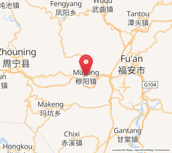 Map of Muyang, Fujian