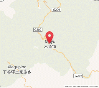 Map of Muyu, Hubei