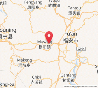 Map of Muyun, Fujian