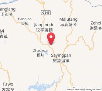 Map of Muzeng, Yunnan