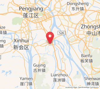 Map of Muzhou, Guangdong