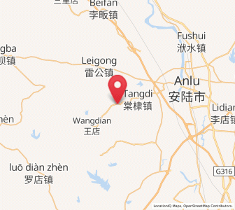 Map of Muzi, Hubei