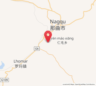 Map of Nagqu, Tibet