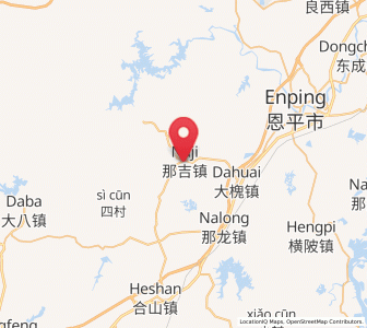 Map of Naji, Guangdong
