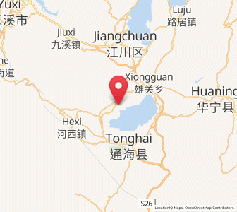 Map of Najiaying, Yunnan