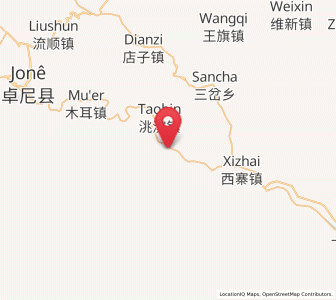 Map of Nalang, Gansu