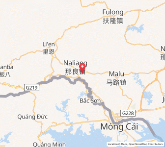 Map of Naliang, Guangxi