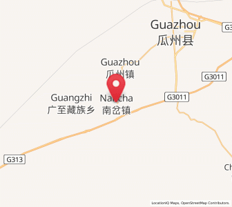 Map of Nancha, Gansu