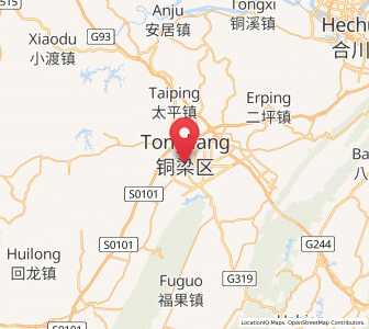 Map of Nancheng, Chongqing
