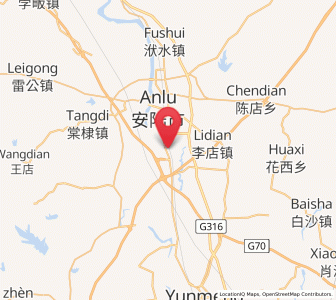 Map of Nancheng, Hubei