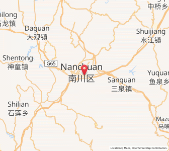Map of Nanchuan, Chongqing