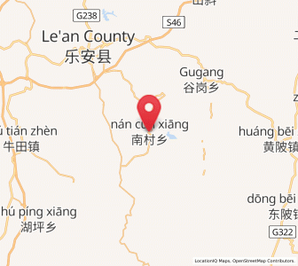 Map of Nancun, Jiangxi
