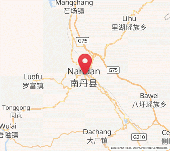 Map of Nandan, Guangxi