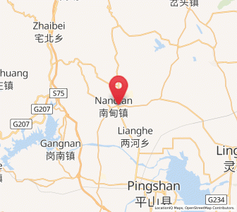 Map of Nandian, Hebei