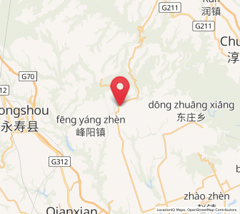 Map of Nanfang, Shaanxi