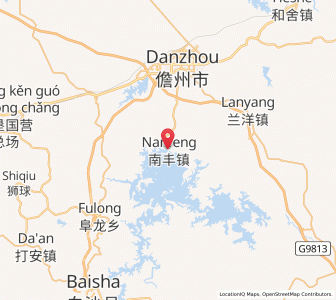 Map of Nanfeng, Hainan