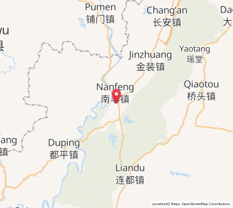 Map of Nanfeng, Guangdong