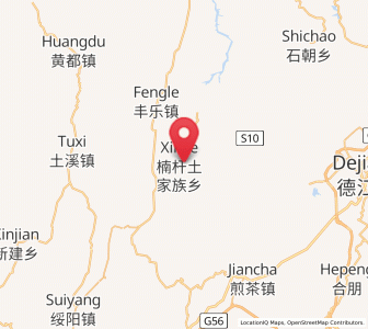 Map of Nangan, Guizhou