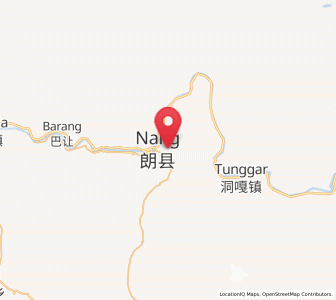 Map of Nangxian, Tibet