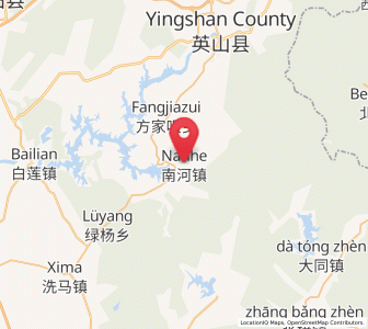 Map of Nanhe, Hubei